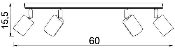 Spot TULON 4xGU10/8W/230V alb