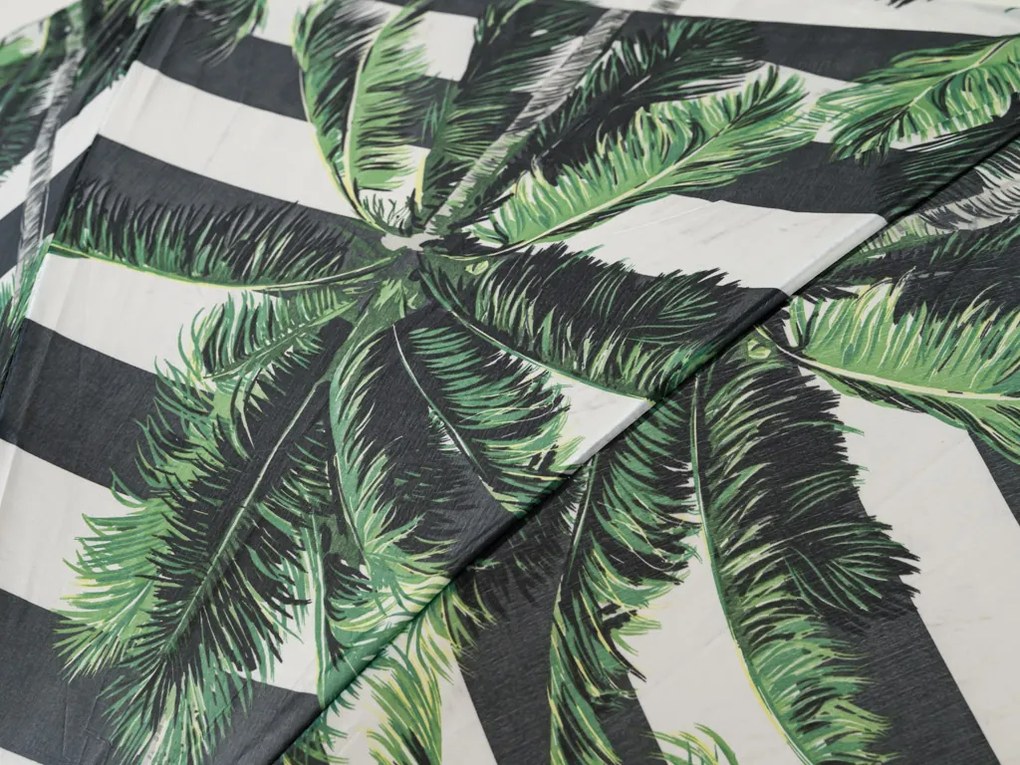 Umbrela de soare PALMA 180 cm, negru-alb