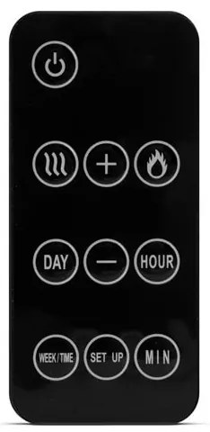 Șemineu LED electric de perete cu încălzire LED/2000W/230V 56x88 cm