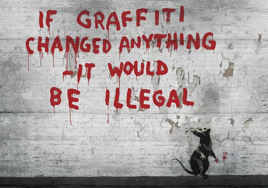Fototapet - Inscripție Graffiti (254x184 cm)