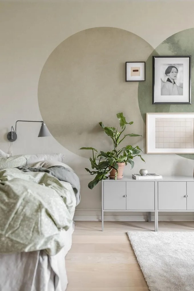 Fototapet, Eclipse, Beige Green, Rebel Walls
