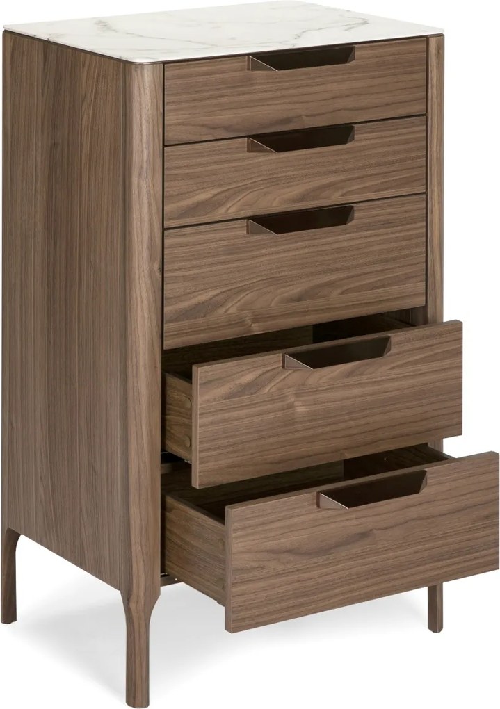 Dulapior cu 5 sertare design elegant Glayds AC-CP1806-A