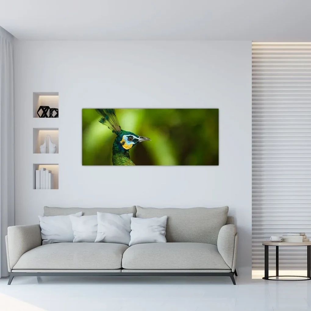 Tablou cu păun (120x50 cm), în 40 de alte dimensiuni noi