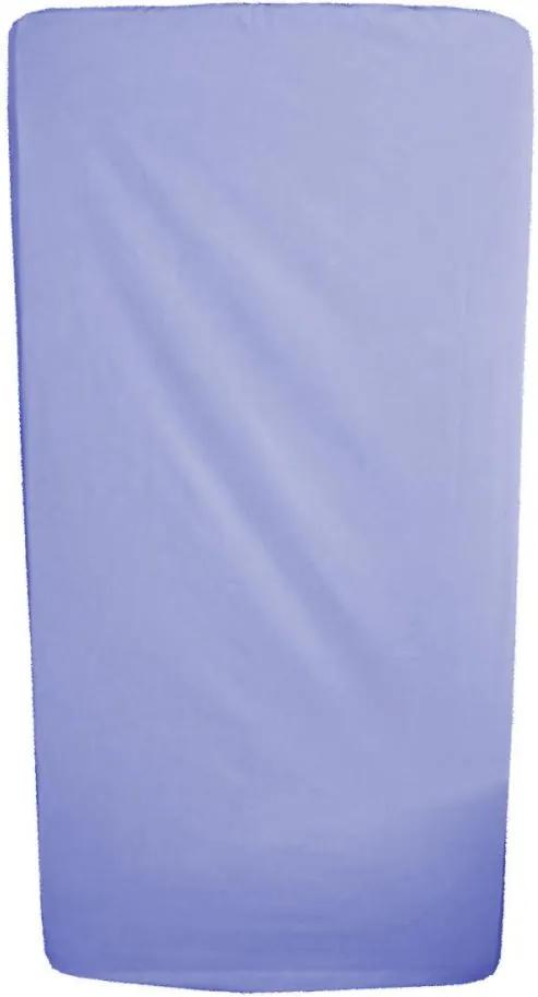 Cearceaf albastru cu elastic pentru saltea 60 x 85 cm