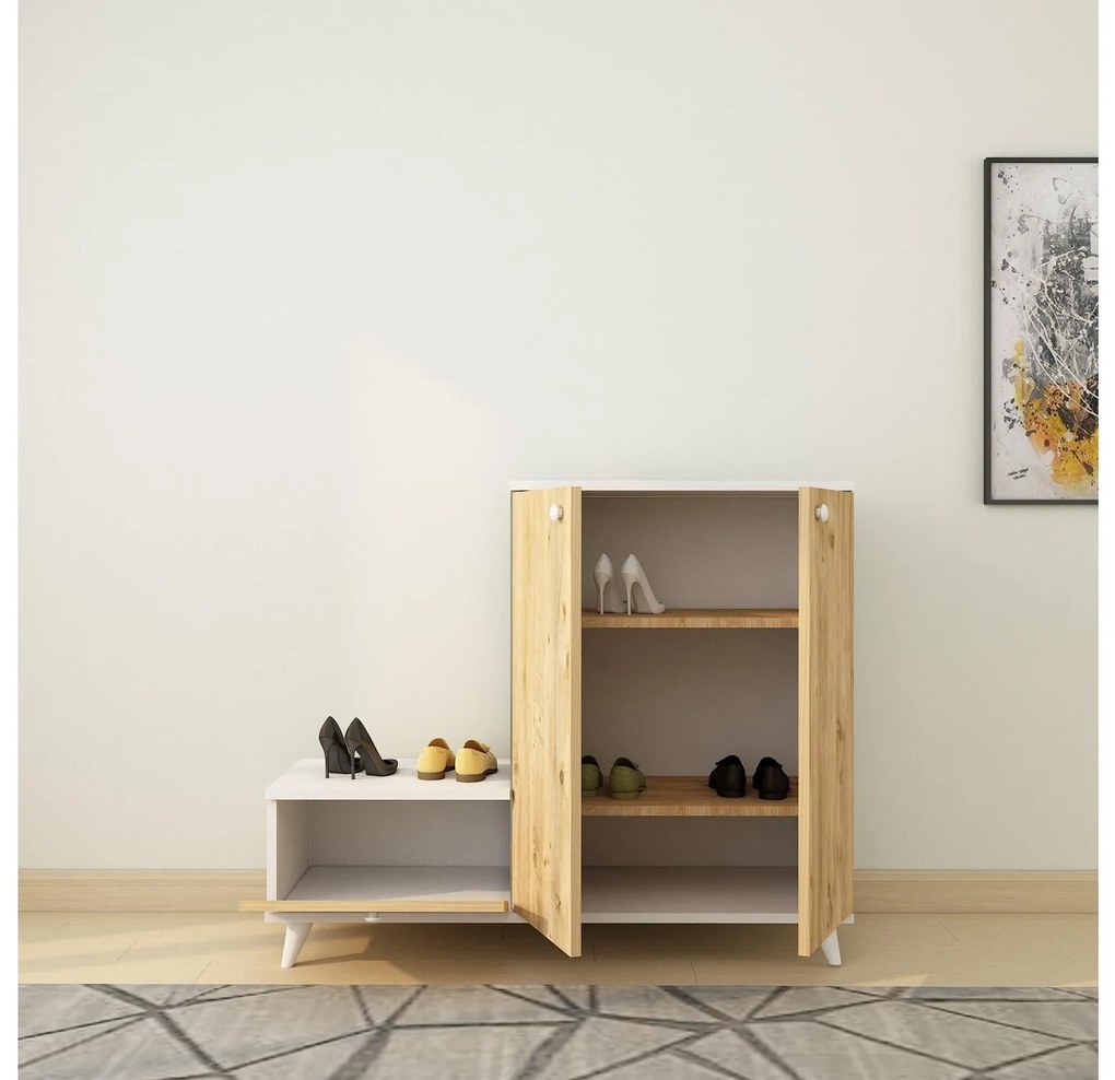 Mobilier Hol Tenuve (stejar + alb) . 1093913