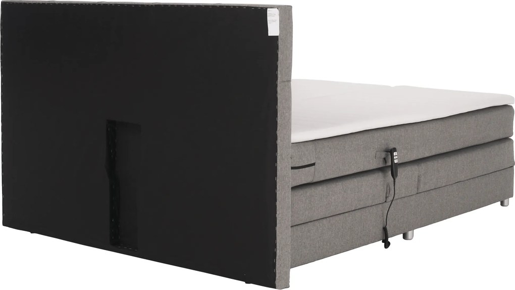 Pat electric reglabil, arcuri, gri, 160x200, MURKO NEW