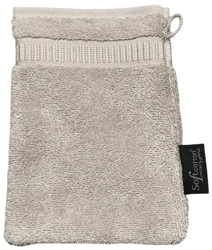 Mănușă de baie frotir SOFT 16x22 cm Gri deschis / Light Grey