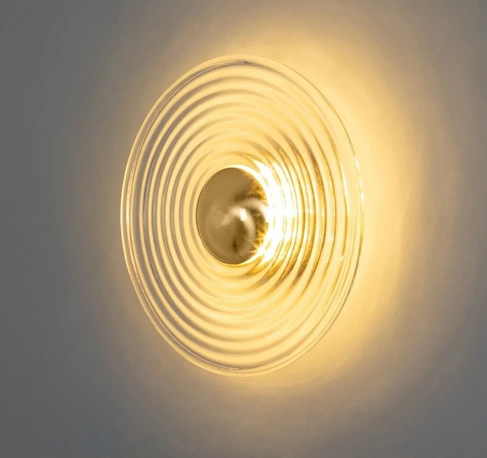 Aplica lumina ambientala LED Onda auriu