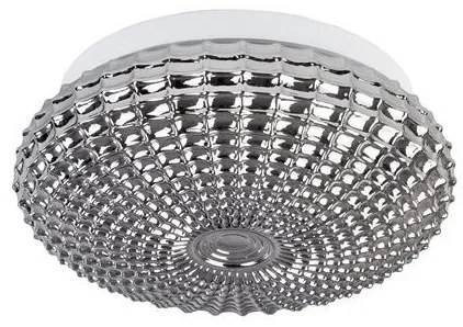 Plafoniera baie moderna 30cm IP44 Clam sticla fumurie NVL-9738254