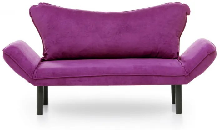 Canapea Extensibilă cu 2 Locuri Chatto, 140 x 70 x 65 cm, Mov