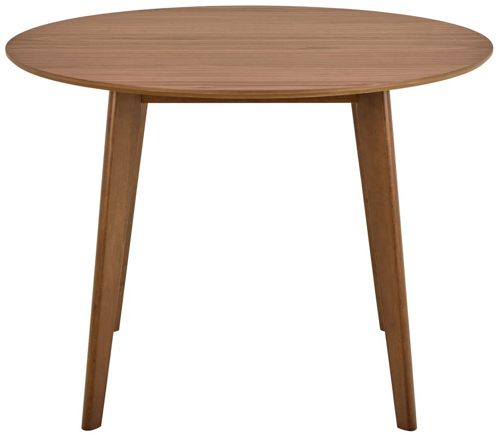 MAZZONI EXPORT ROXY Nucă Naturală - MASĂ ROTUNDĂ DE LEMN PENTRU BUCĂTĂRIE/SUFRAGERIE RETRO