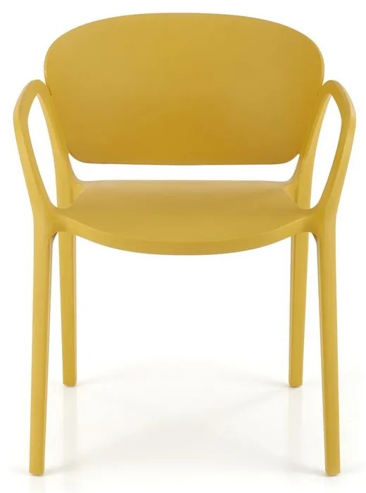 Scaun de bucaterie Layne, galben