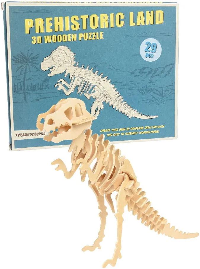 Puzzle 3D din lemn s Rex London Tyrannosaurus