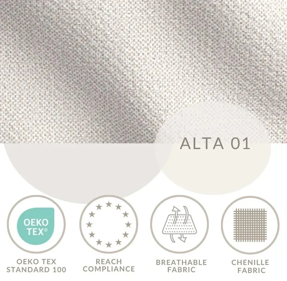 Pat boxspring crem cu spațiu de depozitare 180x200 cm Blend – Maison de Rêve