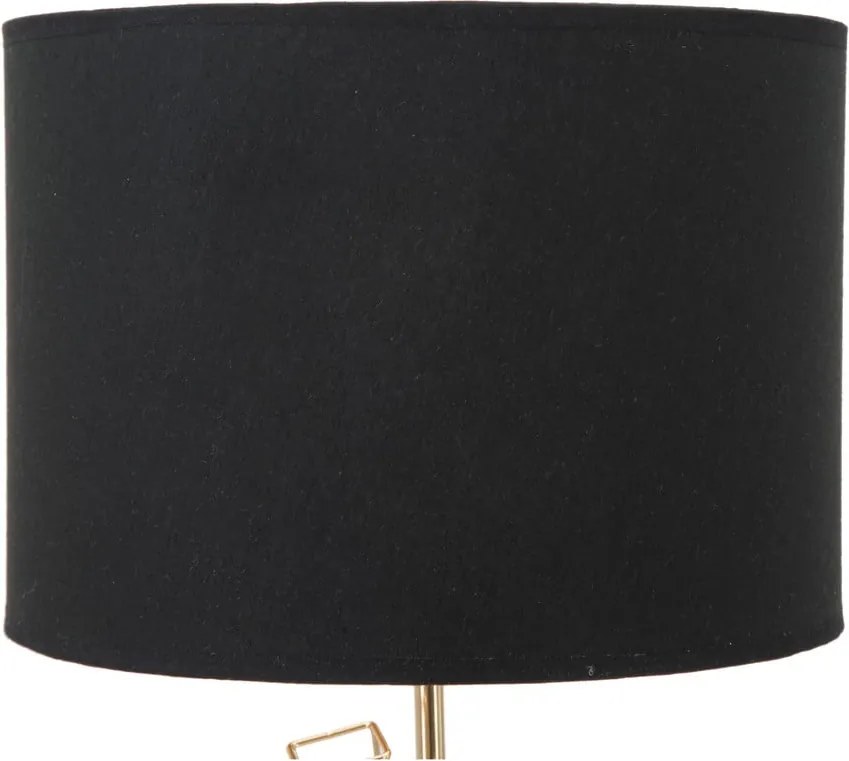 Veioză Mauro Ferretti Glam Olig, înălțime 45 cm, negru-auriu