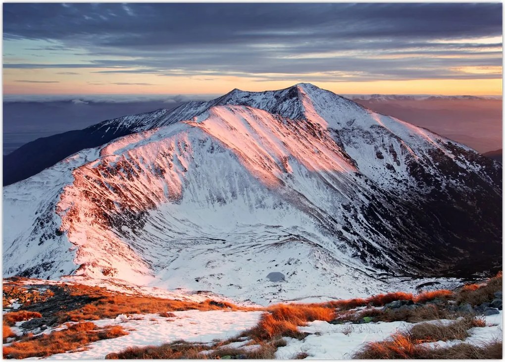 Tablou - Panoramă montană de iarnă II. (70x50 cm)