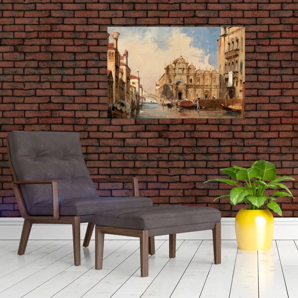 Tablou - Jules-Romain Joyant, The Scuola di San Marco, Venice, reproducere (90x60 cm)