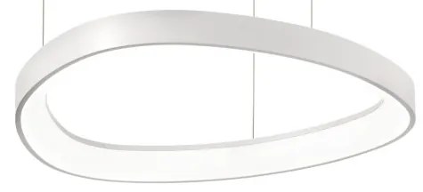 Lustra LED suspendata design circular GEMINI SP D042 BIANCO