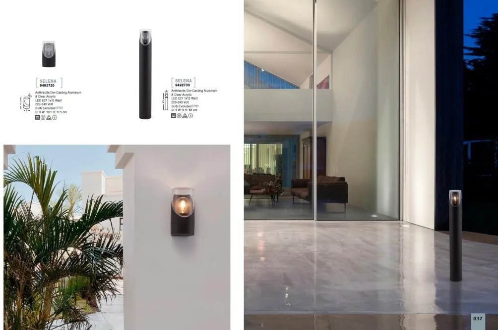 Aplica pentru iluminat exterior IP65 SELENA