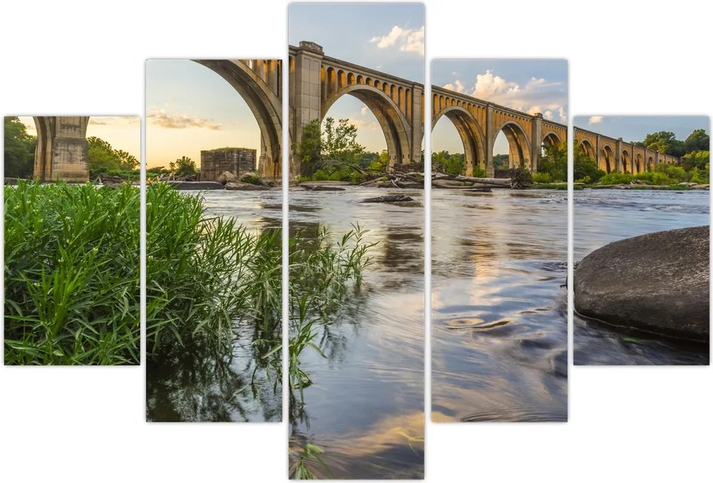 Tablou - Podul de cale ferată Richmond (150x105 cm)