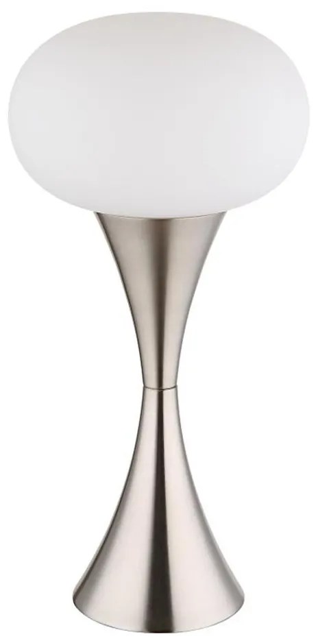 Lampă de masă Globo 21027N LULA 1xE14/25W/230V crom mat