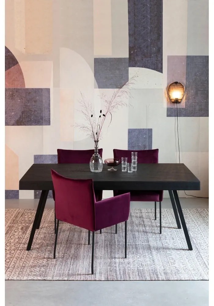 Masă de dining lemn masiv de tec 100x220 cm Suri – White Label