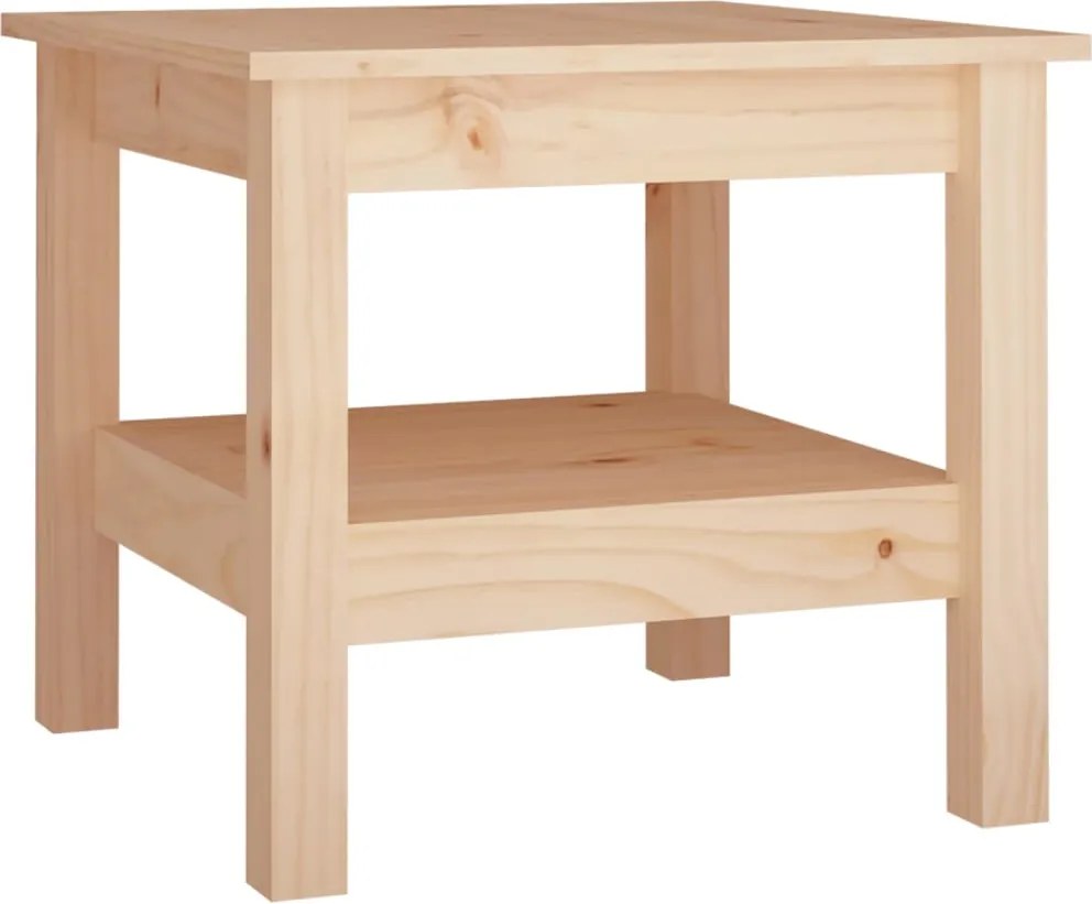 vidaXL Masă de cafea 45x45x40 cm, lemn masiv de pin