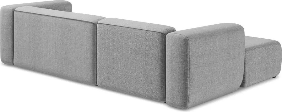 Colțar gri deschis (cu colț pe partea stângă/cu șezlong) Ekahi – Makamii