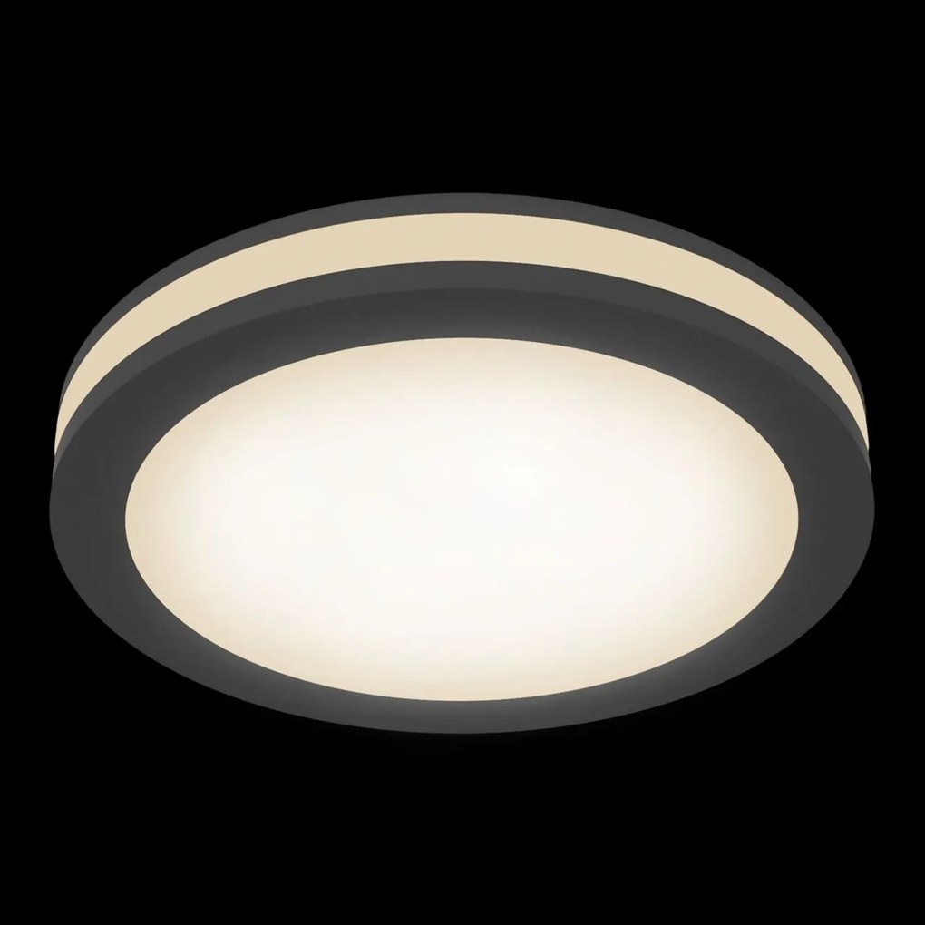 Spot LED incastrabil tavan fals Phanton negru, 9,5cm MY-DL303-L12B