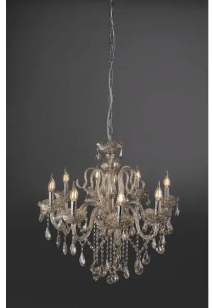 Lustră de cristal pe lanț Paul Neuhaus 3081-97 GRACIA 8xE14/40W/230V aurie