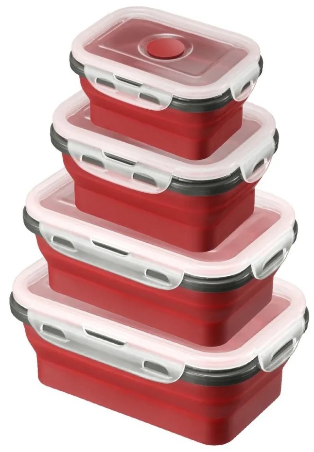 Recipient alimentar pliabil Westmark, pătrat, 1350ml, L