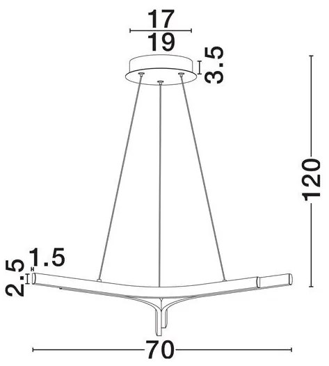 Lustra suspendata LED NUE