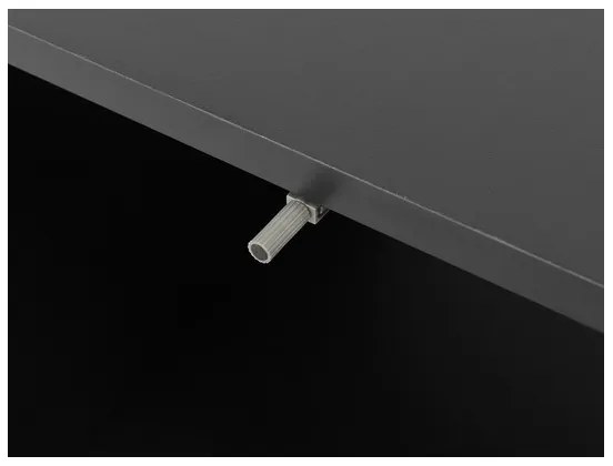 Noptieră OVESSI 52x47 cm negru/stejar artisan