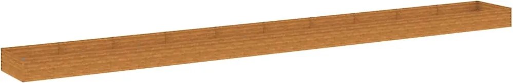 vidaXL Strat înălțat de grădină, 960x100x36 cm, oțel corten