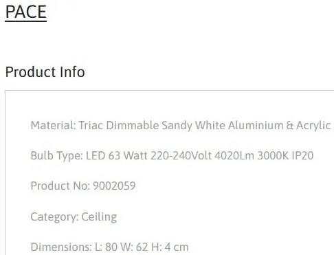 Lustra aplicata LED moderna design geometric PACE