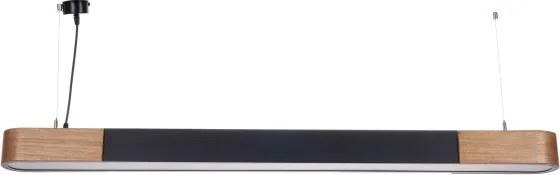 BRILAGI - Lampă suspendată LED GARDALINE LED/100W/230V 120 cm stejar/negru