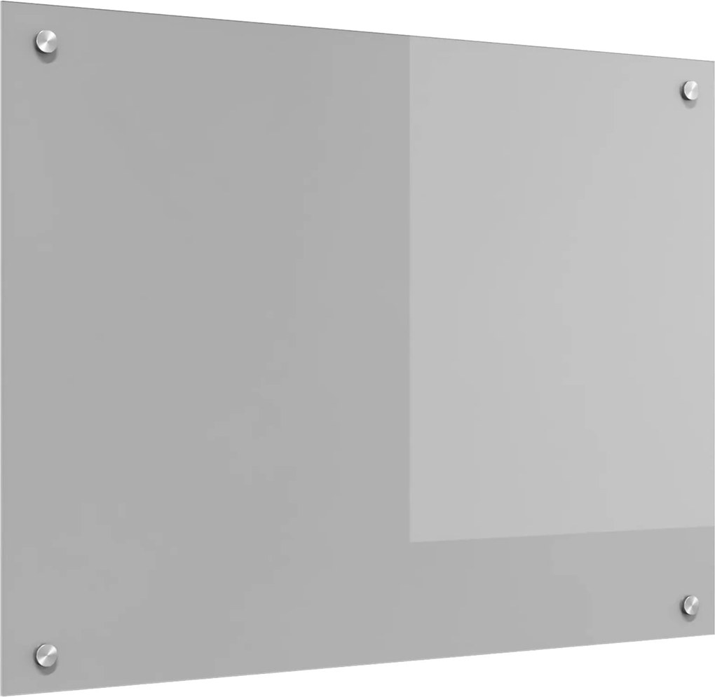 vidaXL Panou de bucătărie Gri deschis 80 x 60 cm sticlă securizată