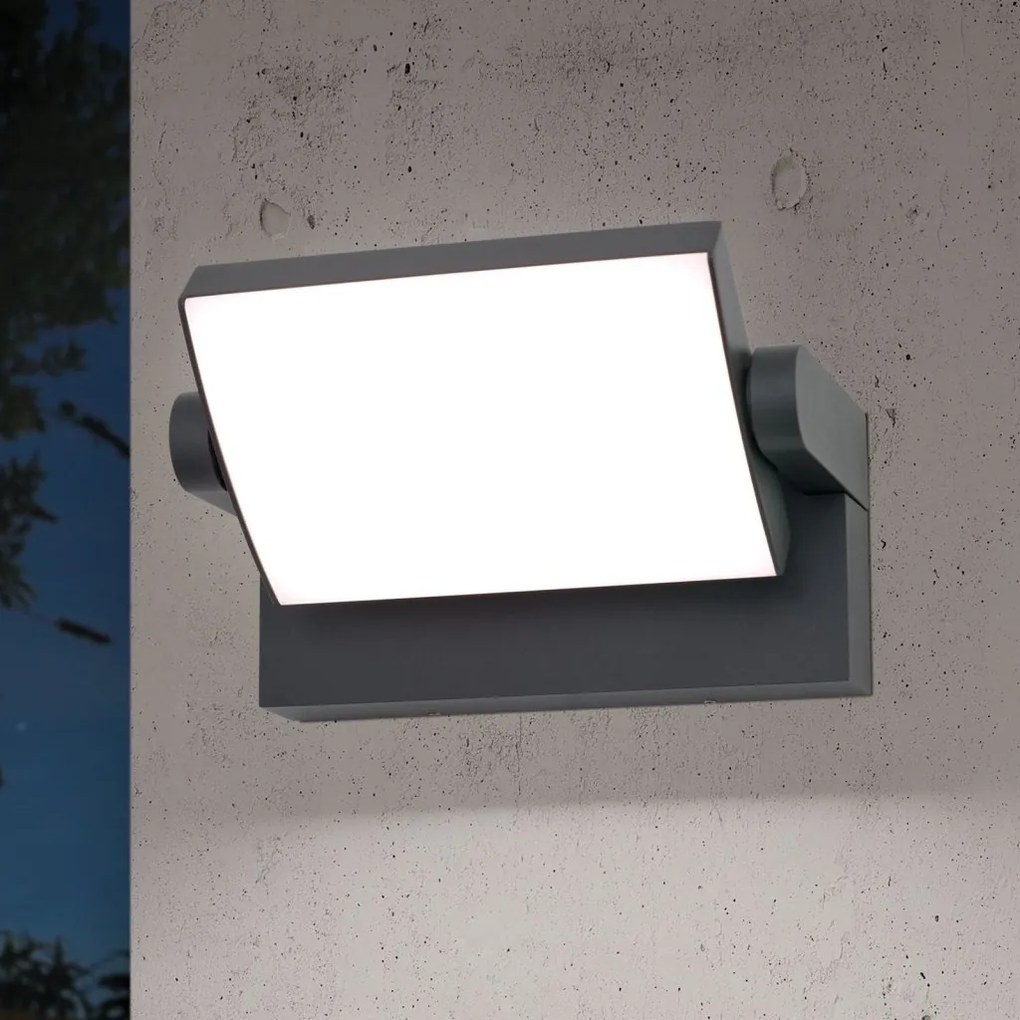 Aplica LED de exterior reglabila IP54 GINGE antracit