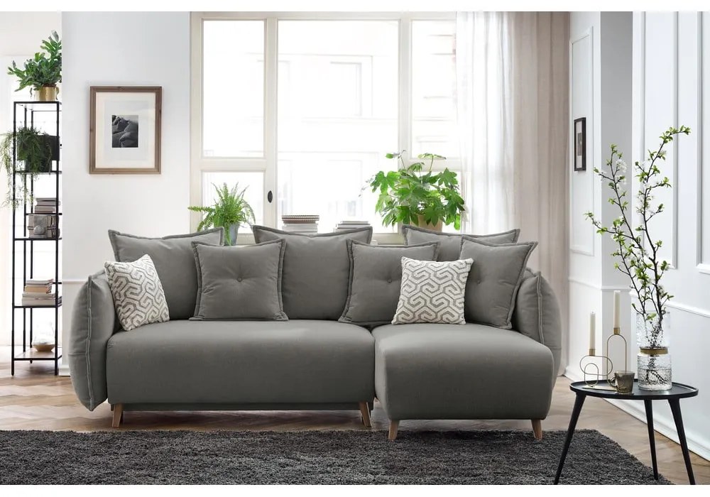 Colțar gri deschis extensibil (colț variabil) Nessa – Bobochic Paris