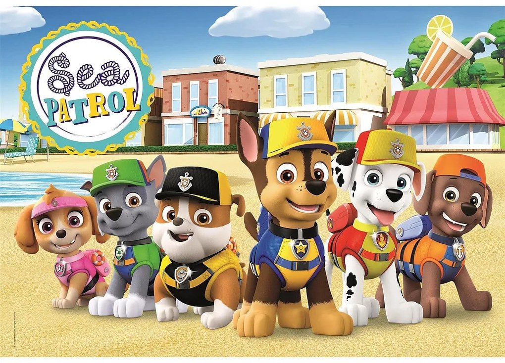 Patrula Cățelușilor Sea Puzzle cu 2x20 de piese Clementoni