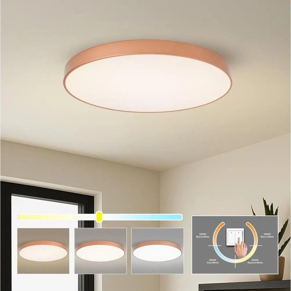 Brilagi - Plafonieră LED POOL LED/100W/230V 3000/4000/6000K Ø 80 cm bronz