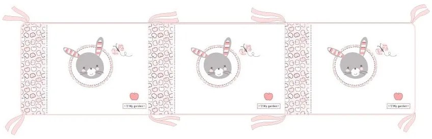 Aparatoare laterala KikkaBoo 210 cm Pink Bunny