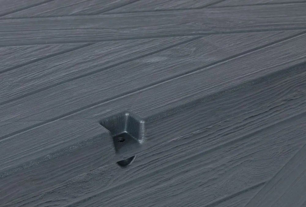 WOOD cutie de depozitare din plastic pentru grădină 420 L, g