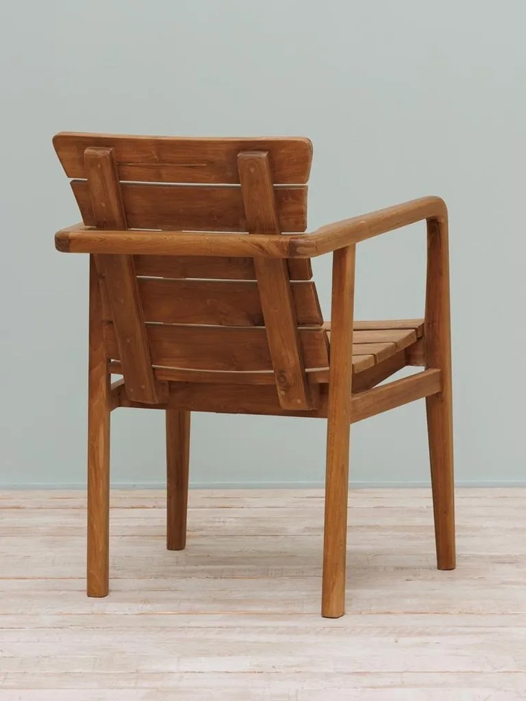 Scaun de exterior din lemn de tec „Lisbonne”, H 87 cm