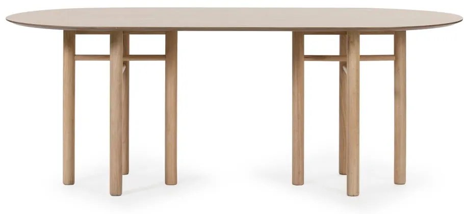 Masă dining ovală Teulat Junco, lungime 200 cm