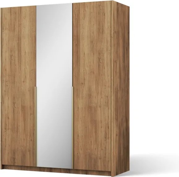 Dulap Alera III Hinged – cu oglindă – 148x58x204 cm – Stejar Artisan – Alera III Hinged Dulap – Varianta 1