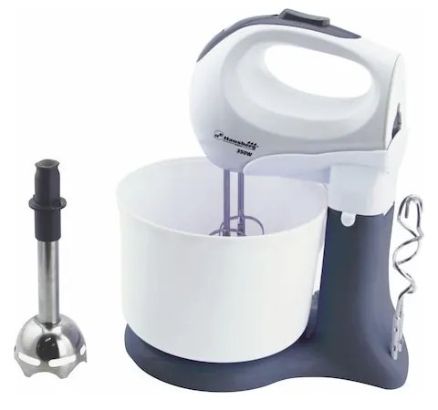 Mixer cu bol Hausberg HB 3517 A, 350 W, Pasator inclus, Gri