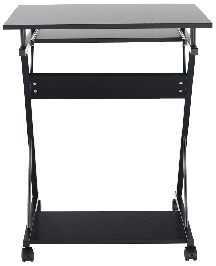 Masa mobila pentru PC/masa de joc cu roti, negru, TARAK