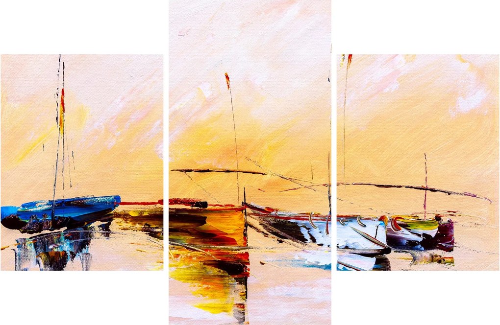Tablou - Pictură barcă (90x60 cm)
