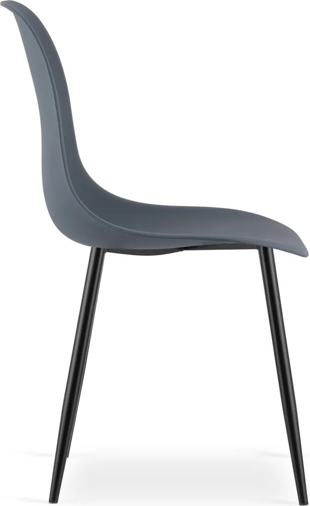 OFERTA Scaun Osaka gri ardezie cu picioare negre, calitatea II